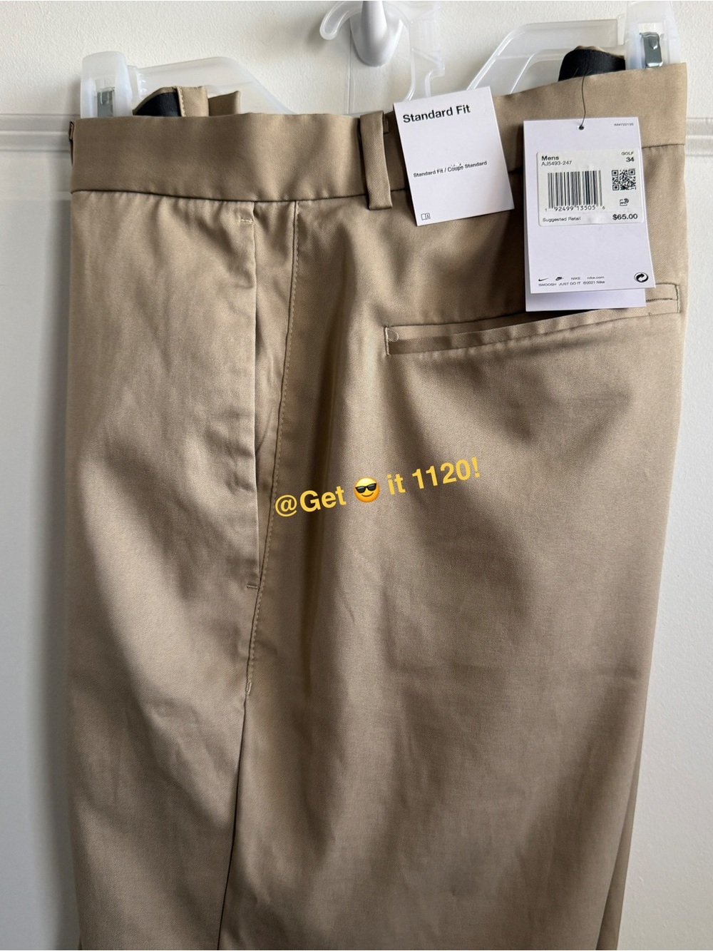 Nike Flex Men's Core Golf Shorts Khaki AJ5493-247 Size 34 - Picture 6 of 10